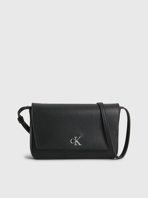 Calvin Klein USA Recycled Crossbody Wallet Womens Bag Black 6230958-WT